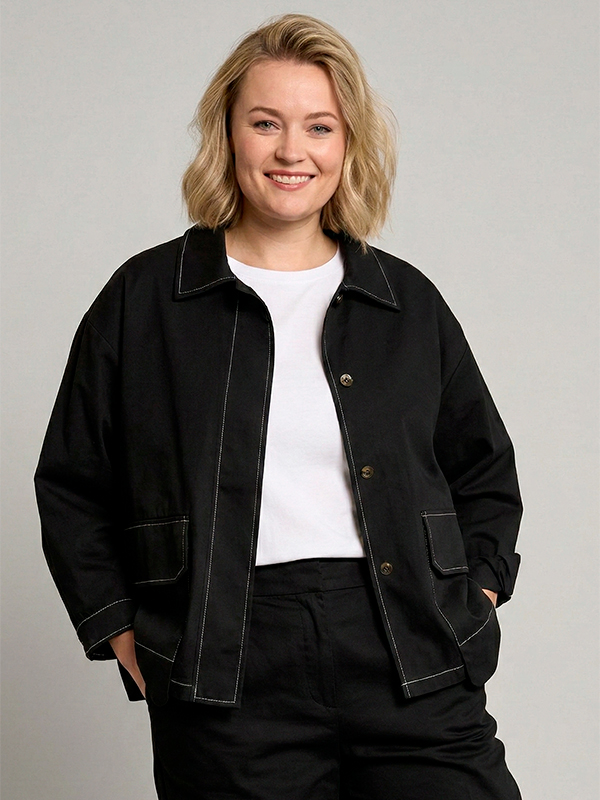 GPERNILLE - Plus Size Jas fra Gozzip