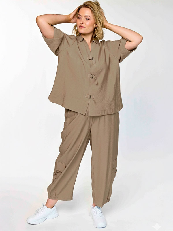 GLILLI - Plus Size Broek fra Gozzip