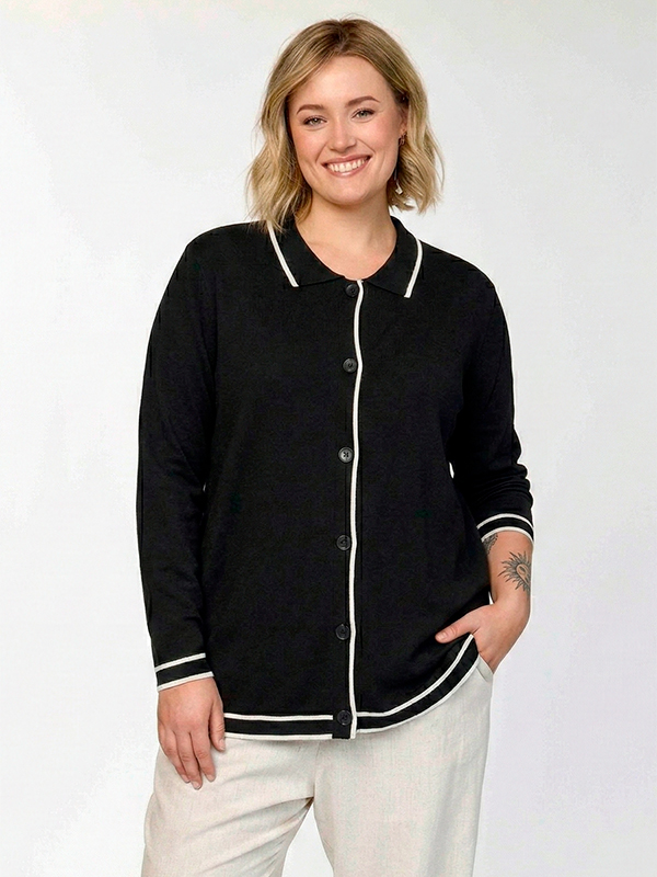 GJETTE - Plus Size Vest fra Gozzip