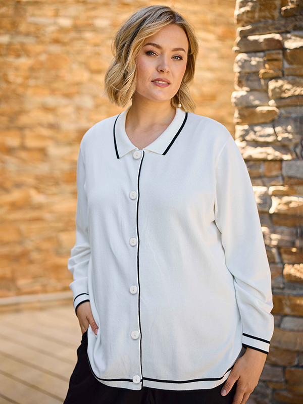 GJETTE - Plus Size Vest fra Gozzip