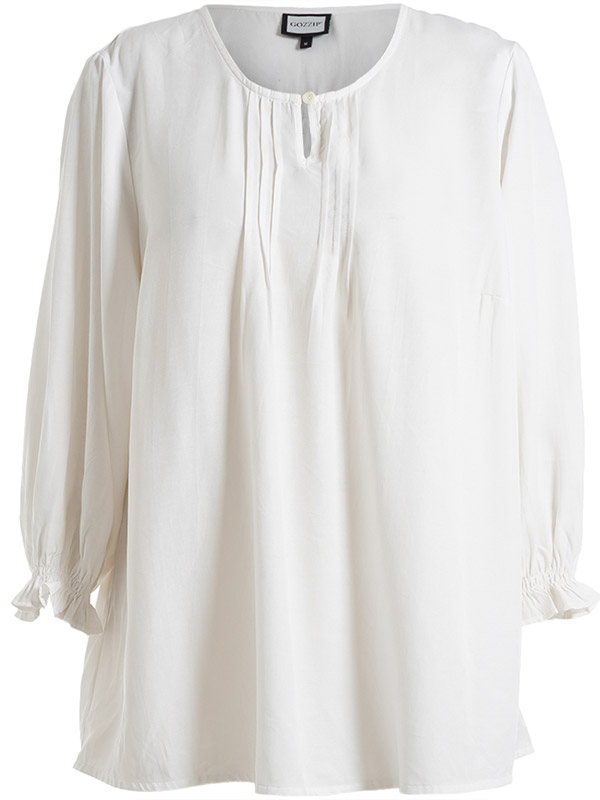 GIBEN - Plus Size Blouse fra Gozzip