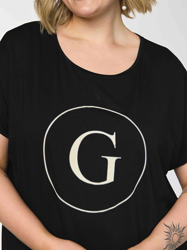 GGITTE - Plus Size T-shirt fra Gozzip