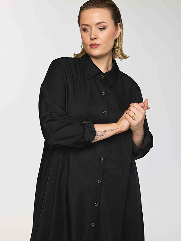 GSABINE - Plus Size Tunic fra Gozzip Black