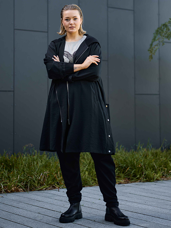 GAVENY - Plus Size Jas fra Gozzip Black