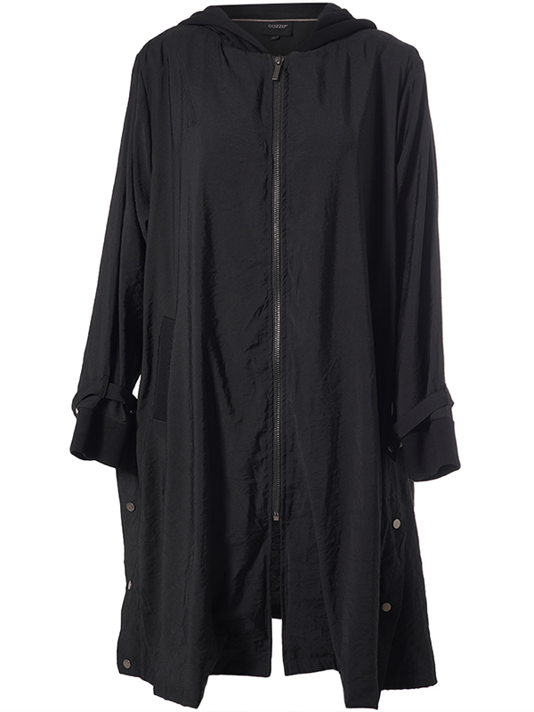GAVENY - Plus Size Jas fra Gozzip Black