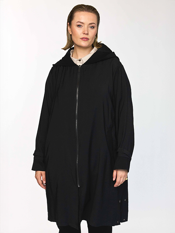 GAVENY - Plus Size Jas fra Gozzip Black