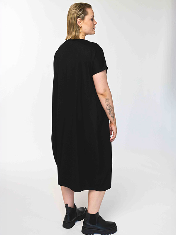 GDUNYA - Plus Size Jurk fra Gozzip Black