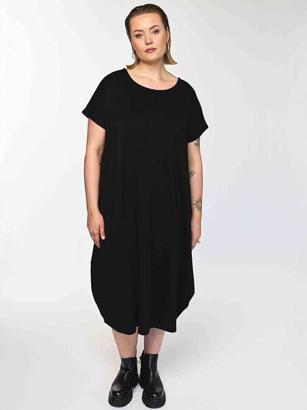 GDUNYA - Plus Size Jurk fra Gozzip Black