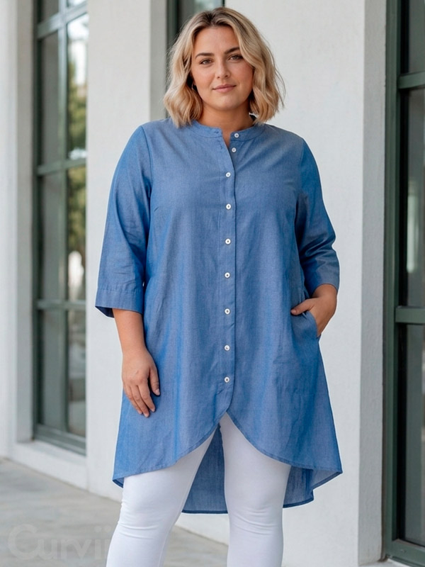 GMONNA - Plus Size Tunic fra Gozzip