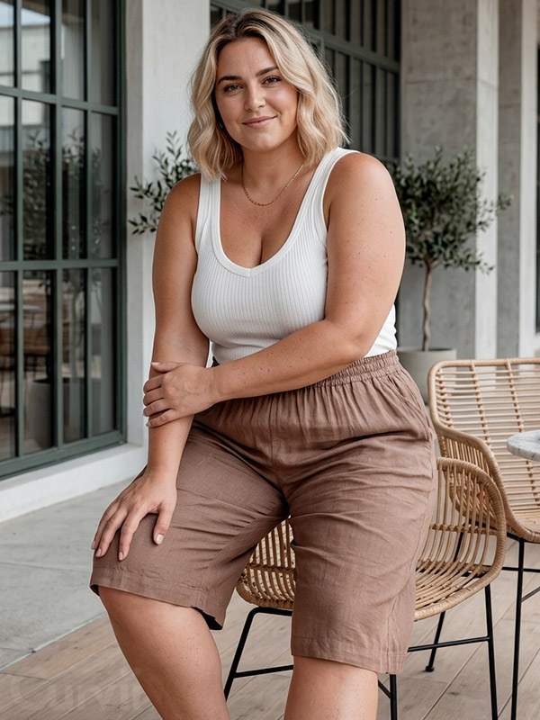 GKADIA - Plus Size Shorts fra Gozzip