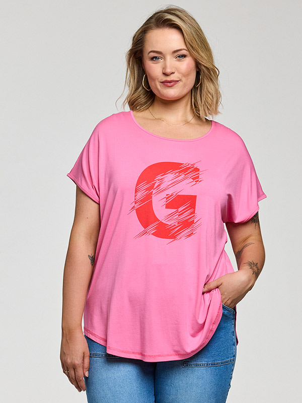 GGITTE - Plus Size T-shirt fra Gozzip