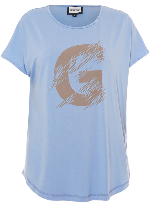 GGITTE - Plus Size T-shirt fra Gozzip