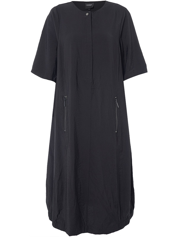 GHAZEL - Plus Size Jurk fra Gozzip Black