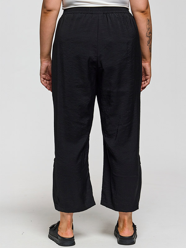GHAILEY - Plus Size Broek fra Gozzip Black