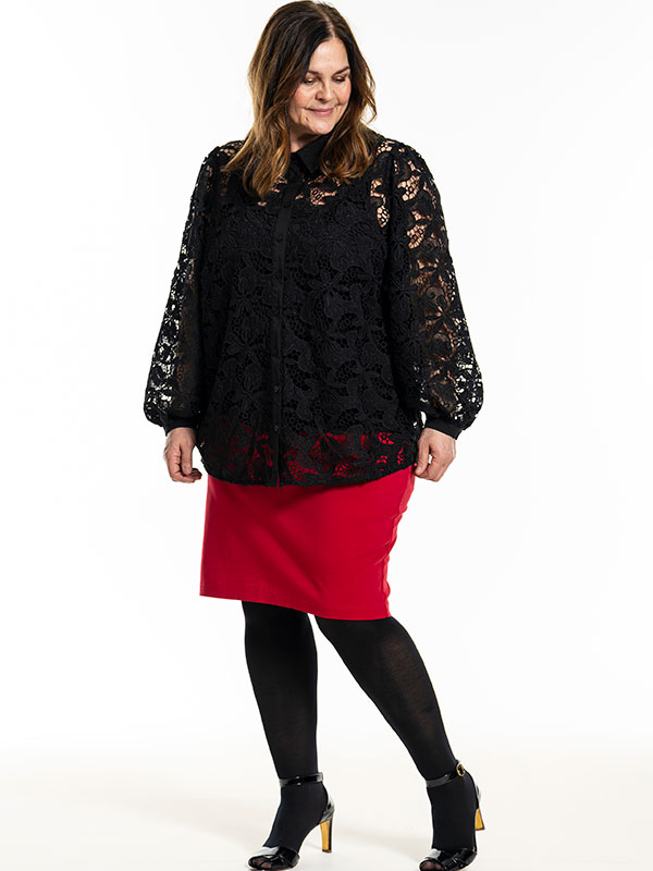 CLARE - Plus Size Skirt fra Gozzip