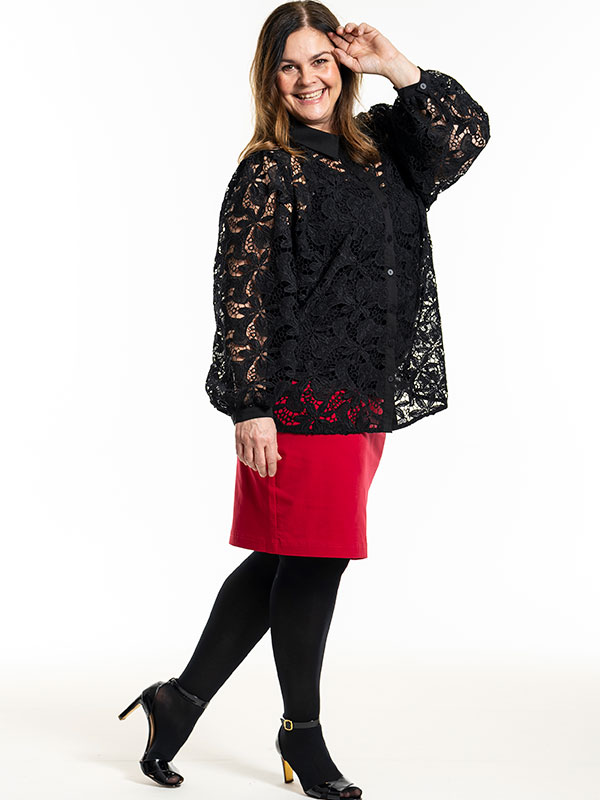 CLARE - Plus Size Skirt fra Gozzip