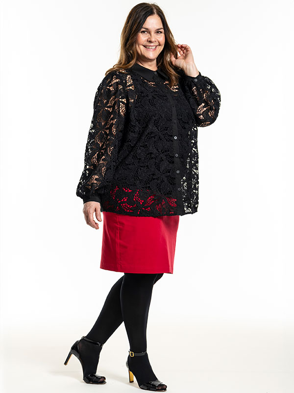 CLARE - Plus Size Skirt fra Gozzip