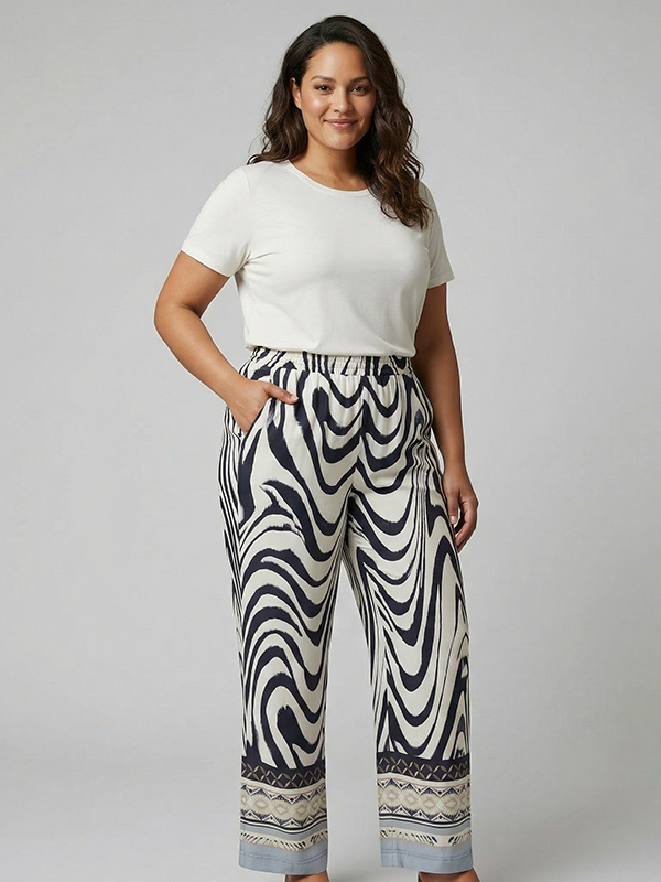 HASINA - Plus Size Broek fra Pont Neuf