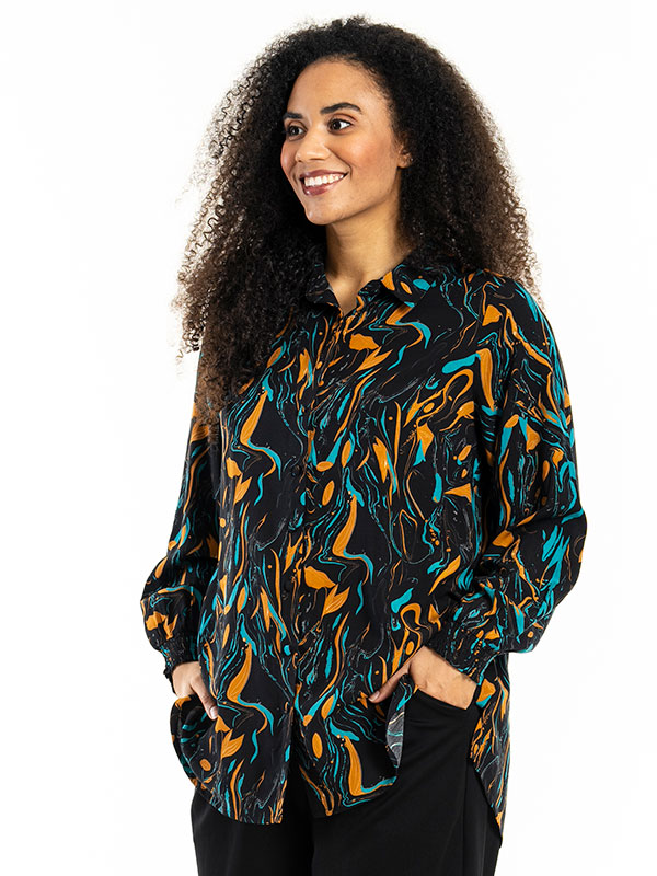 BITTA - Plus Size Overhemd fra Studio
