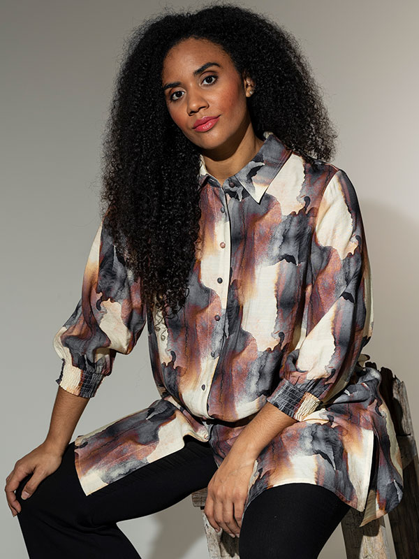 EMILIE - Plus Size Overhemd fra Studio
