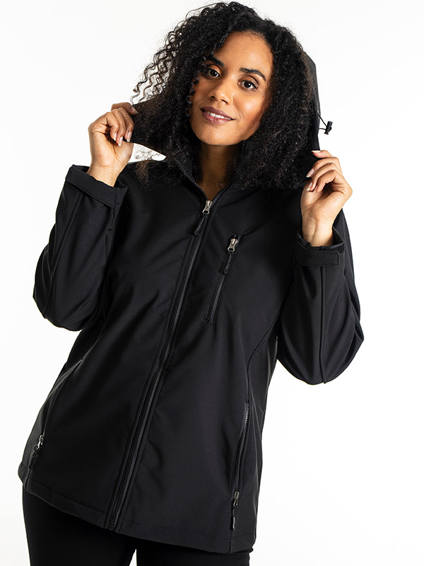 SHORT SOFT SHELL - Plus Size Jas fra Studio