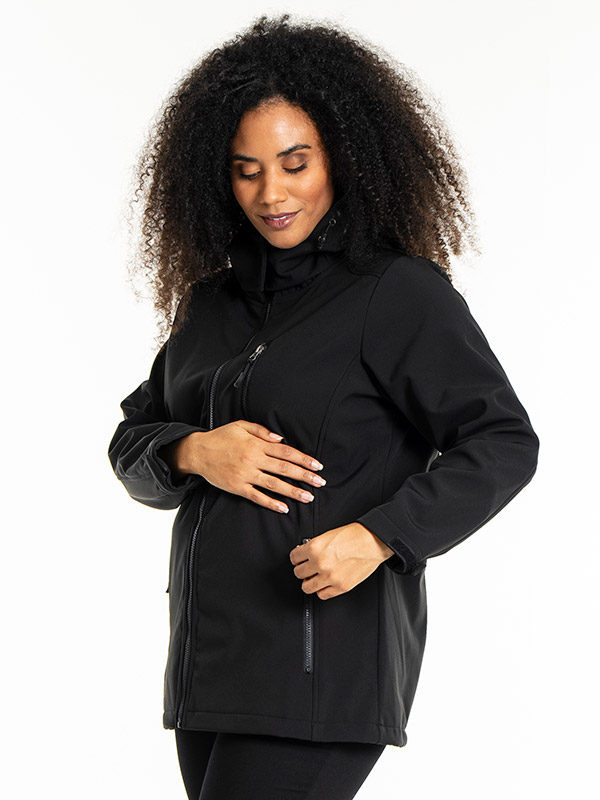 SHORT SOFT SHELL - Plus Size Jas fra Studio