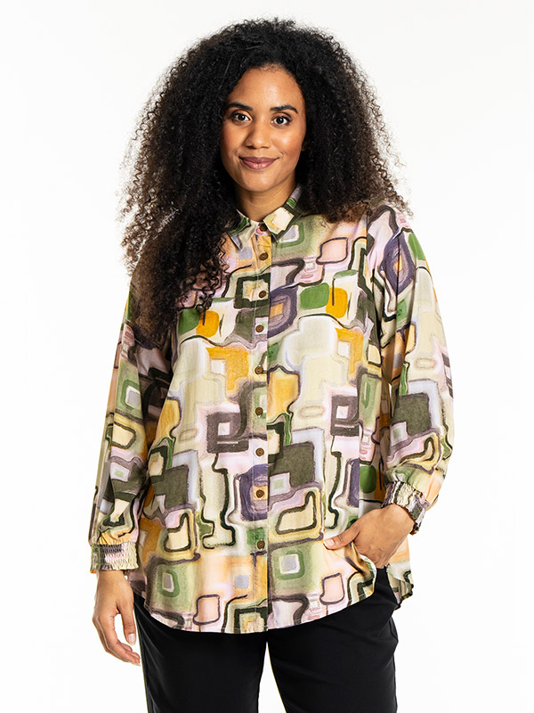 BITTA - Plus Size Overhemd fra Studio