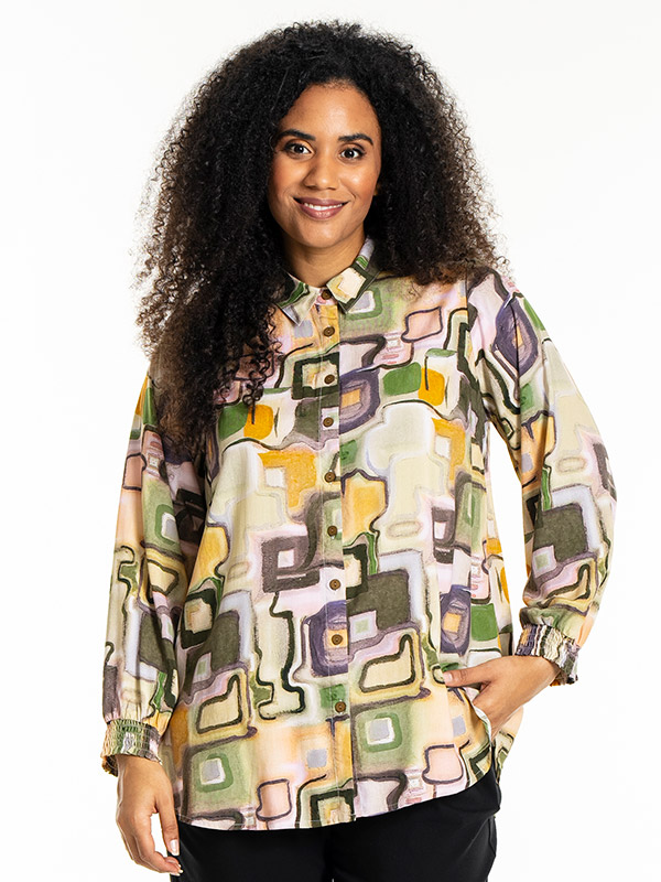 BITTA - Plus Size Overhemd fra Studio
