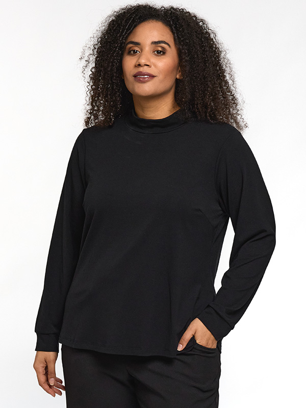 SKARINA - Plus Size Blouse fra Gozzip Black