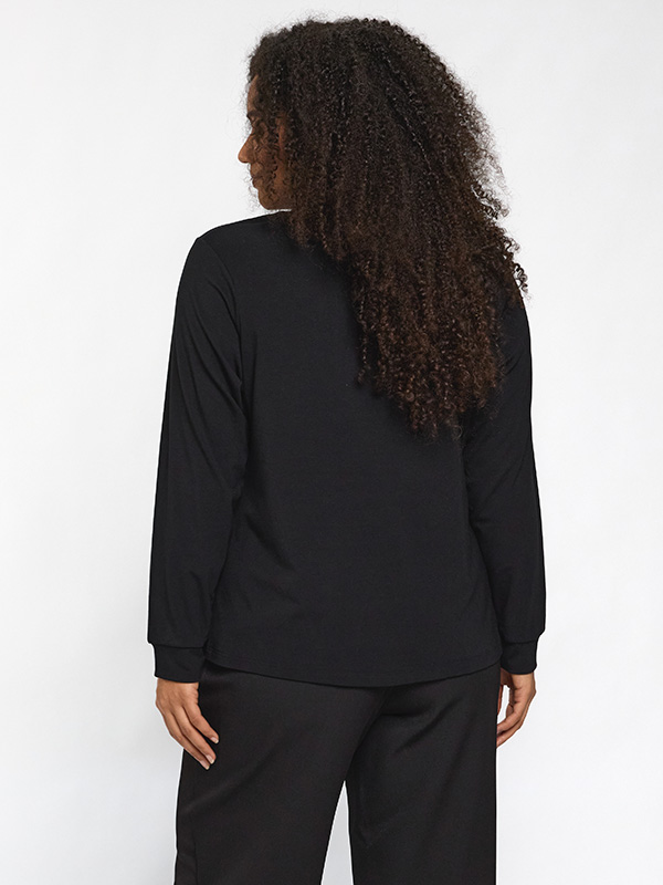 SKARINA - Plus Size Blouse fra Gozzip Black