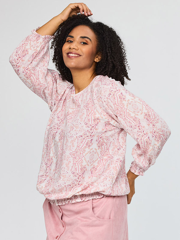 SAUGUSTA - Plus Size Blouse fra Studio