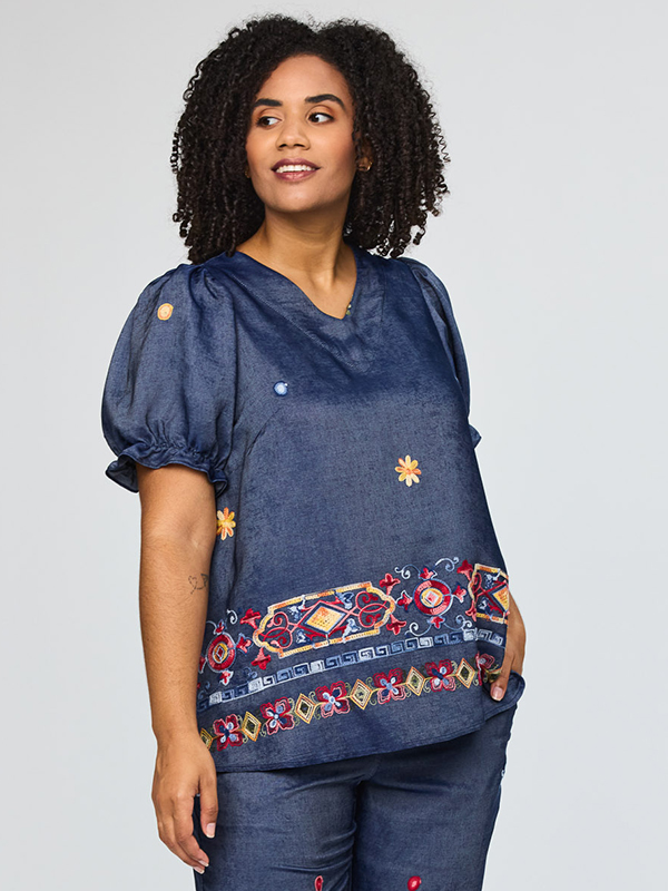 SKARLINE - Plus Size Blouse fra Studio