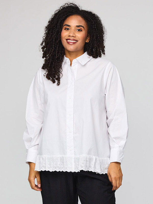 SAVEN - Plus Size Overhemd fra Studio