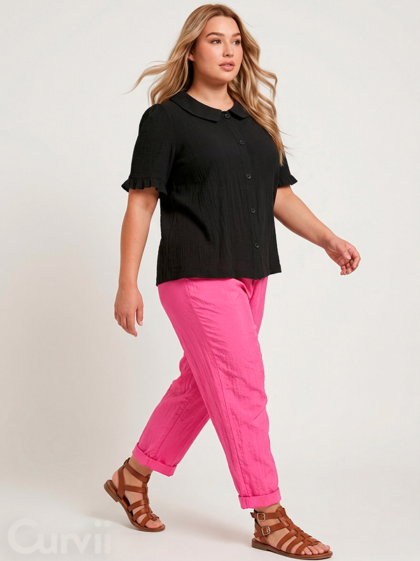 SBRIDGET - Plus Size Overhemd fra Studio