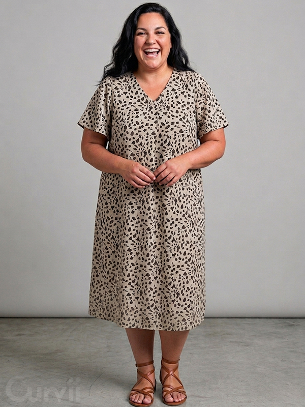 SCARMEN - Plus Size Jurk fra Studio