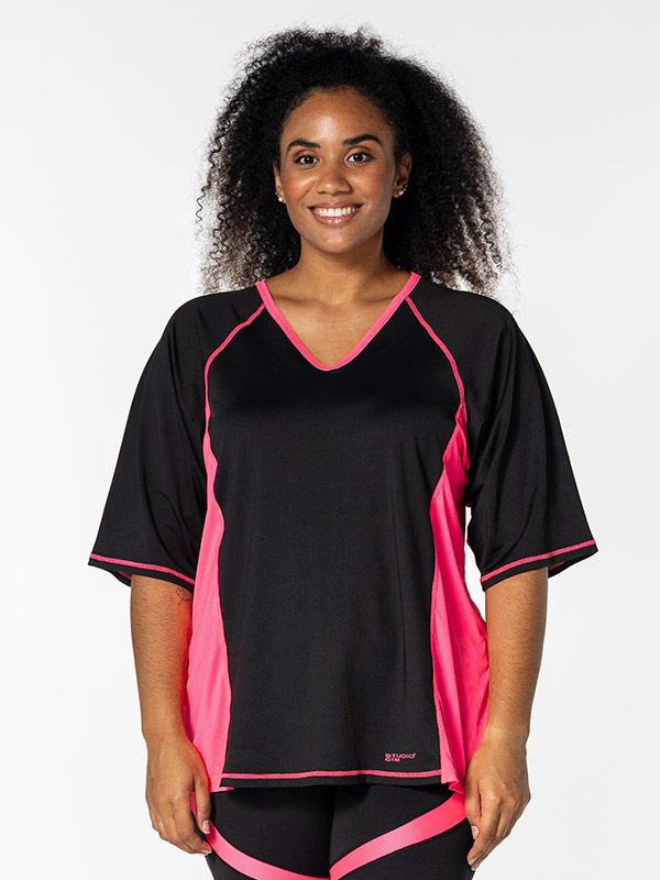 FITNESS - Plus Size Trainingsblouse fra Studio