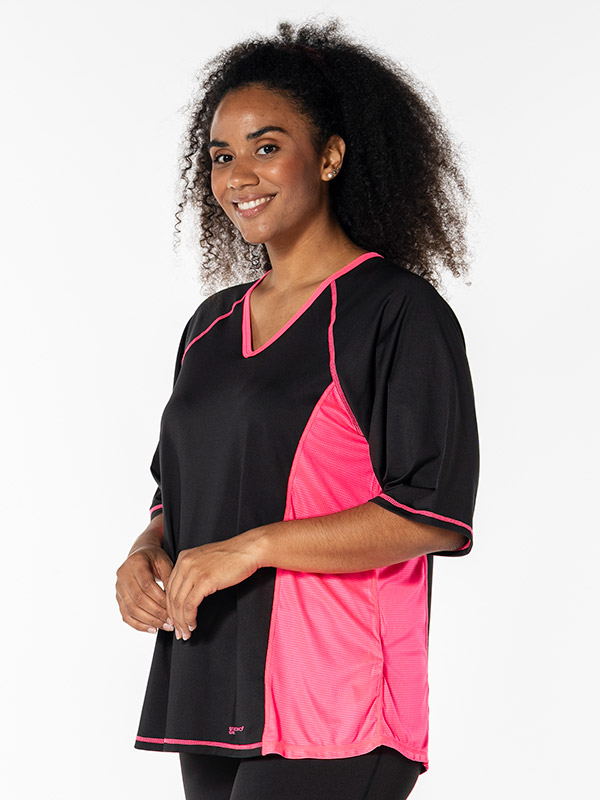 FITNESS - Plus Size Trainingsblouse fra Studio