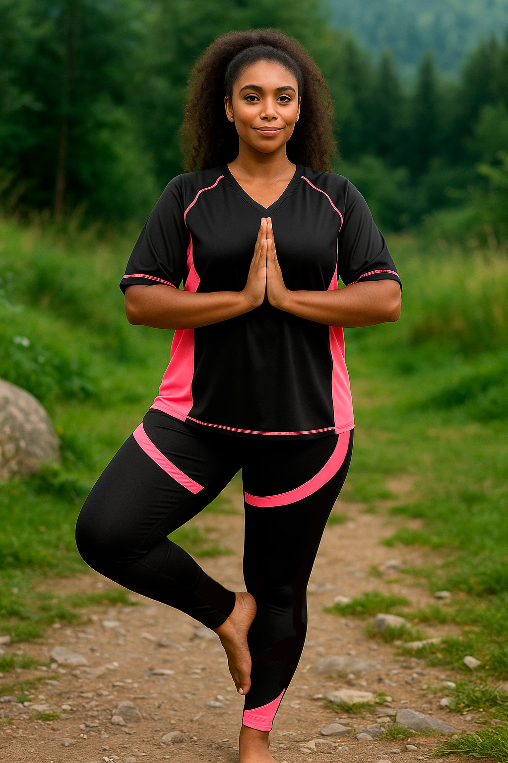 FITNESS - Plus Size Trainingsblouse fra Studio