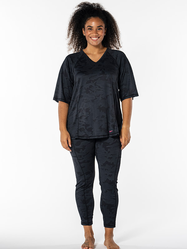 FITNESS - Plus Size Trainingsblouse fra Studio
