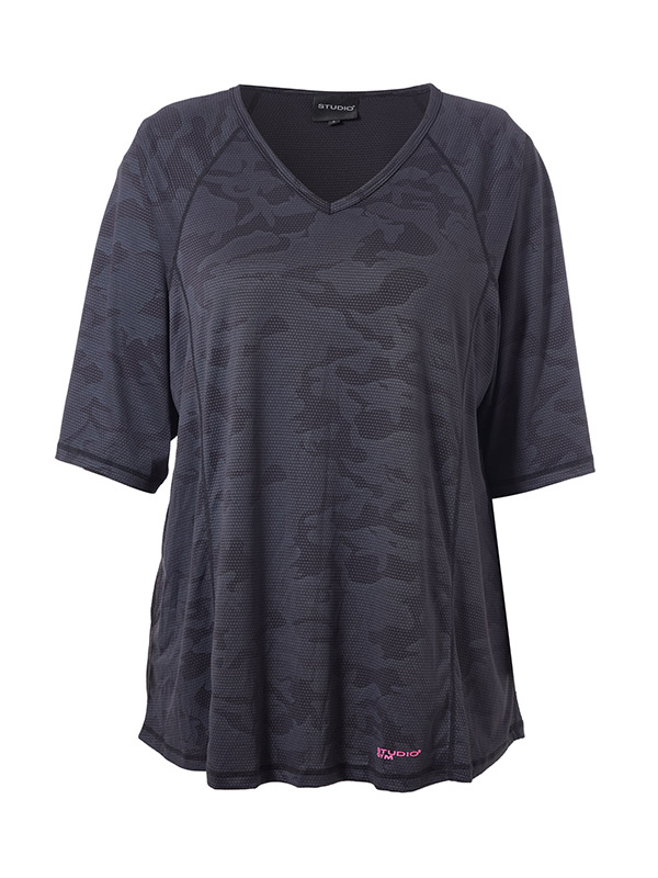 FITNESS - Plus Size Trainingsblouse fra Studio