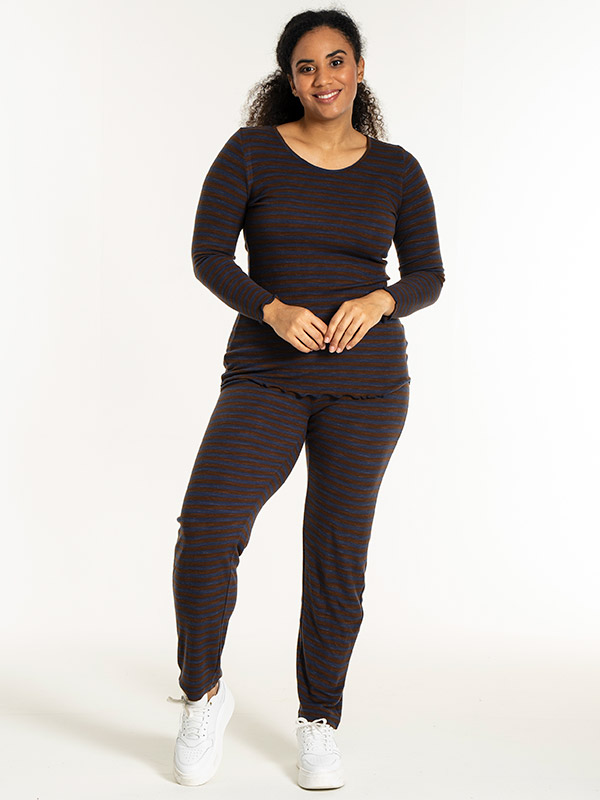 RIB - Plus Size Broek fra Sandgaard