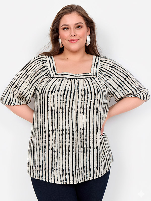 WA-VARINKA - Plus Size Blouse fra Wasabi Concept