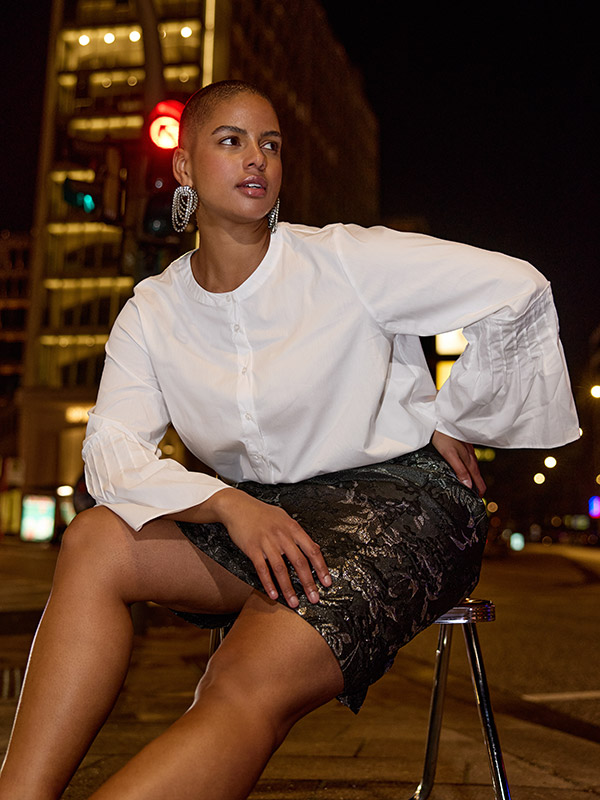WA-SAGA - Plus Size Overhemd fra Wasabi Concept