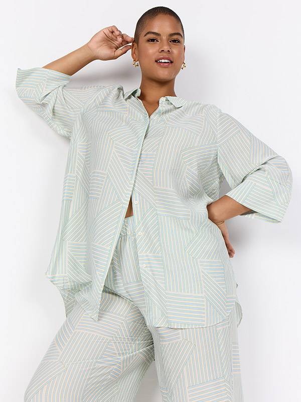 WA-SEMINA - Plus Size Overhemd fra Wasabi Concept