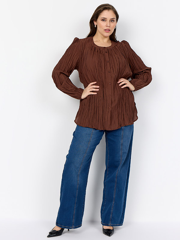 WA-SALIMA - Plus Size Overhemd fra Wasabi Concept