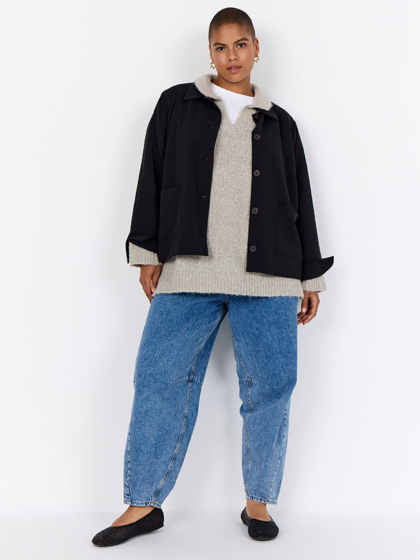 WA-SALLY - Plus Size Jas fra Wasabi Concept