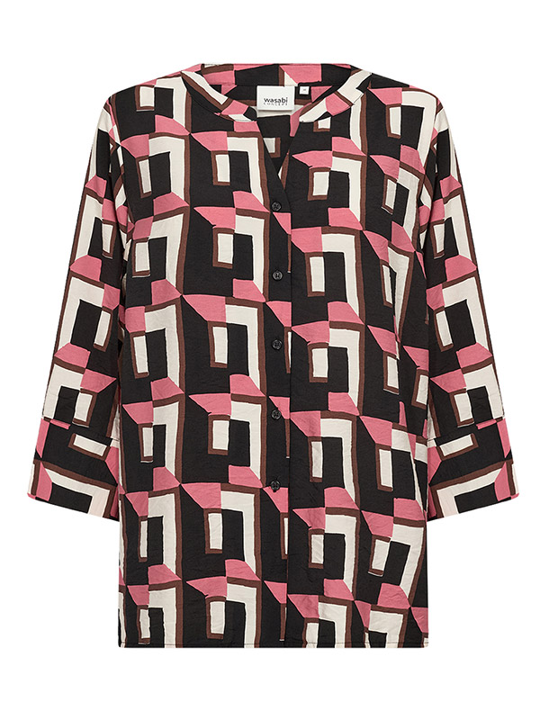 WA-SARENA - Plus Size Overhemd fra Wasabi Concept