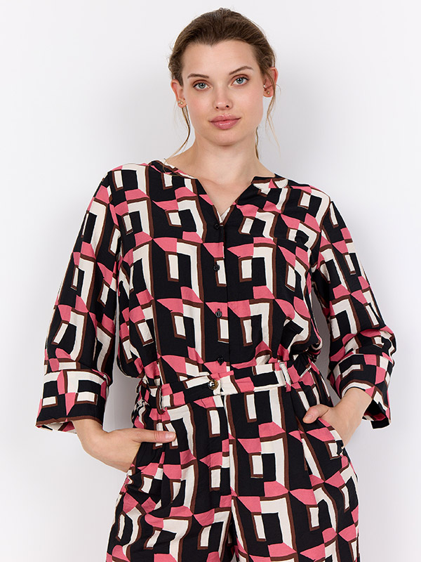 WA-SARENA - Plus Size Overhemd fra Wasabi Concept