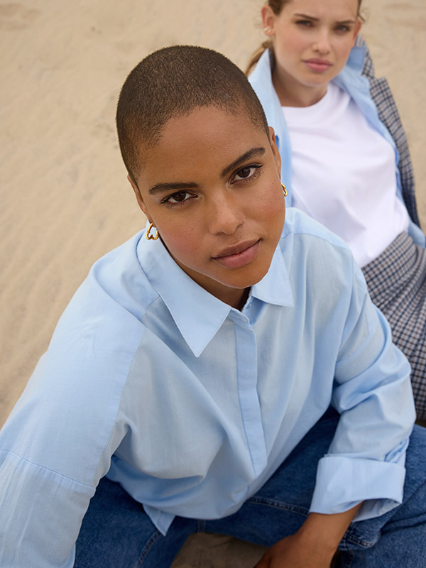 WA-MARY - Plus Size Overhemd fra Wasabi Concept