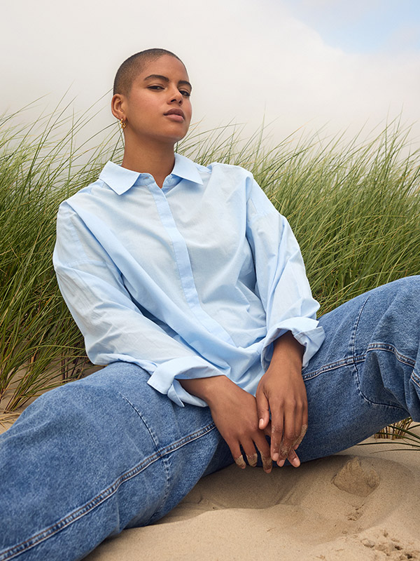 WA-MARY - Plus Size Overhemd fra Wasabi Concept